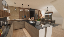 Animierte Szenen für eine lebendige Küchenplanung